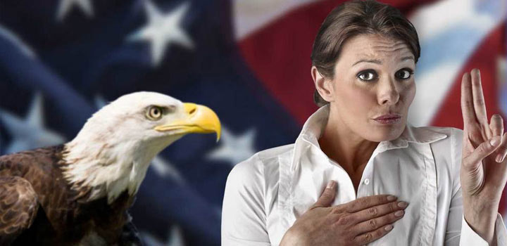 Image about‘I pledge allegiance to the U.S., So help me god’